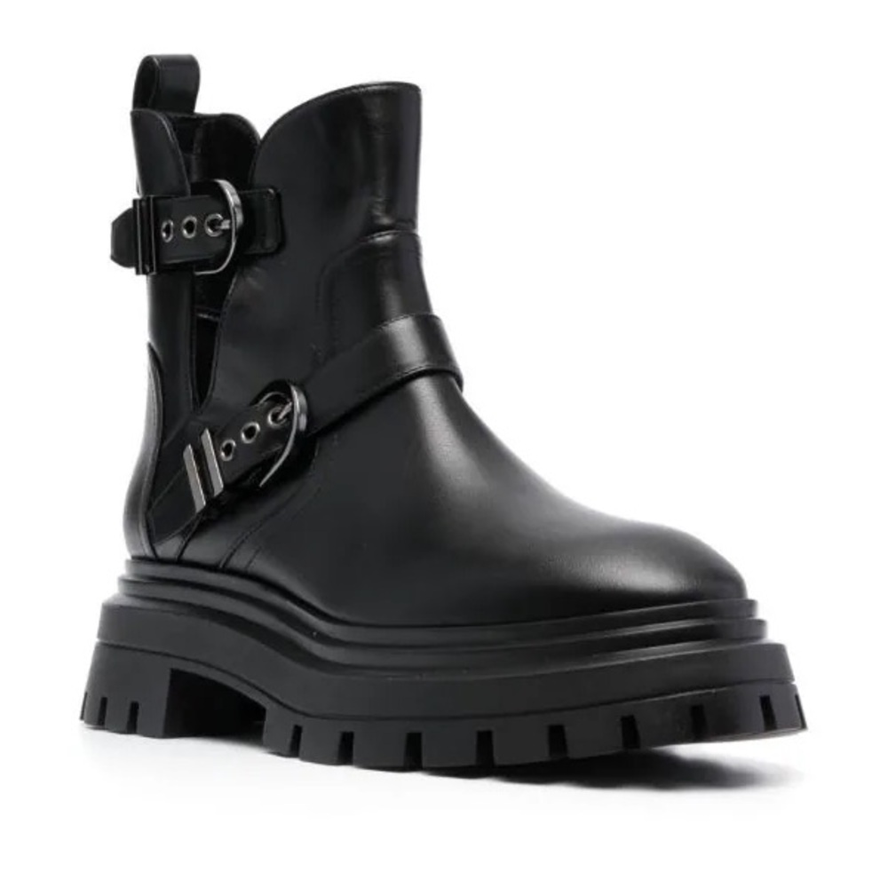 STUART WEITZMAN Buckle Fastening Leather Ankle Boots